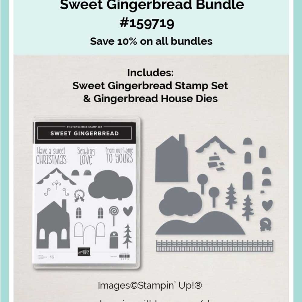 Stampin' Up! Sweet Gingerbread Bundle with Stamps and Dies
